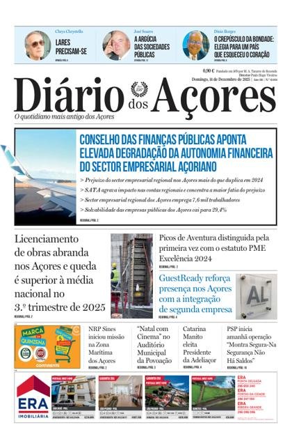 Diário dos Açores – 14/12/2025