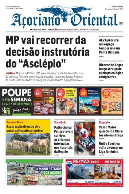 Açoriano Oriental – 15/12/2025