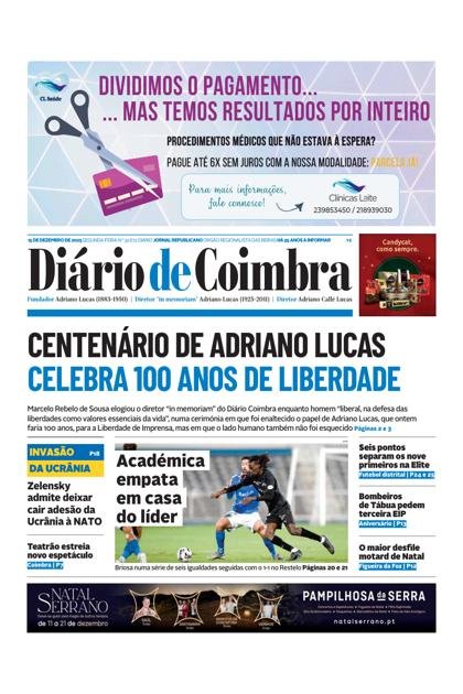 Diário de Coimbra – 15/12/2025