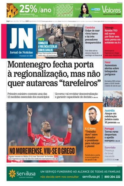 Jornal de Notícias – 15/12/2025