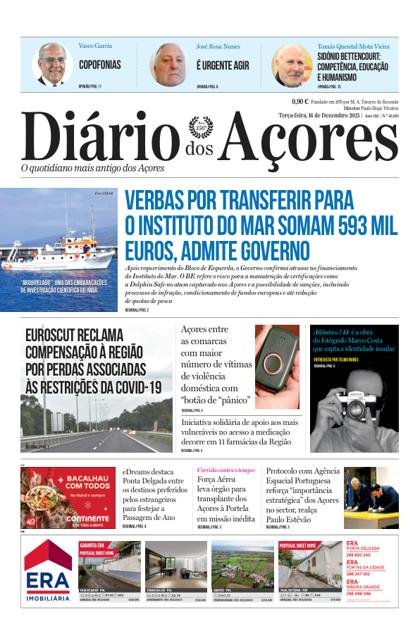 Diário dos Açores – 16/12/2025