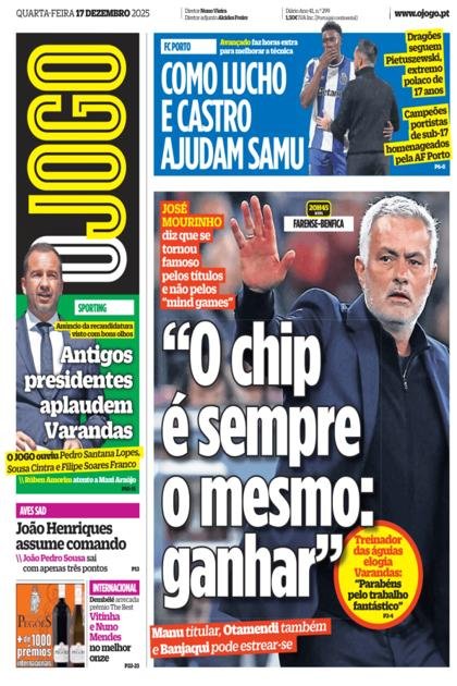 O Jogo – 17/12/2025