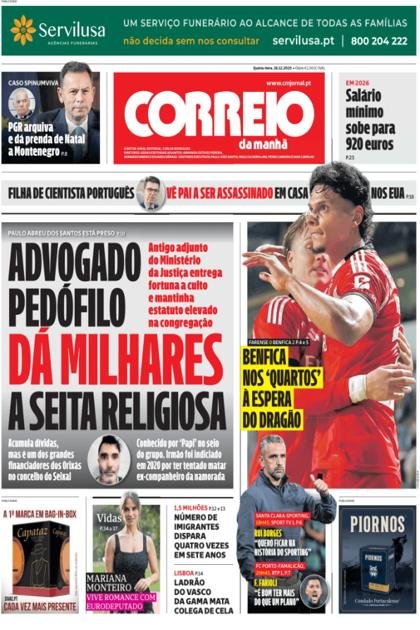 Correio da Manhã – 18/12/2025