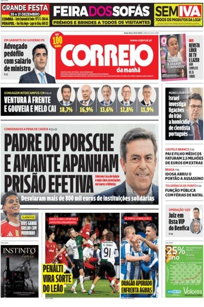 Correio da Manhã + Boa Onda – 19/12/2025