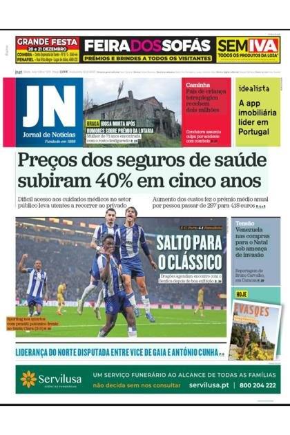 Jornal de Notícias – 19/12/2025