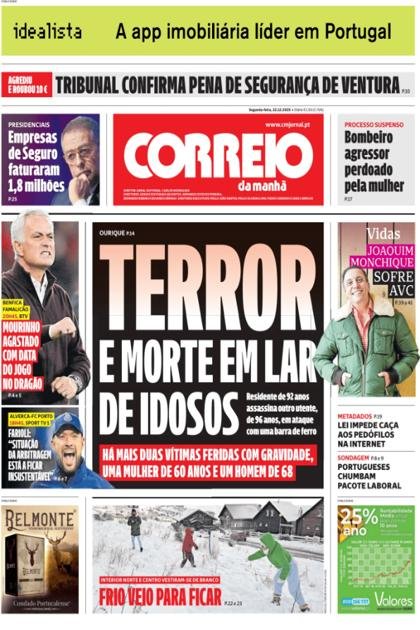 Correio da Manhã – 22/12/2025