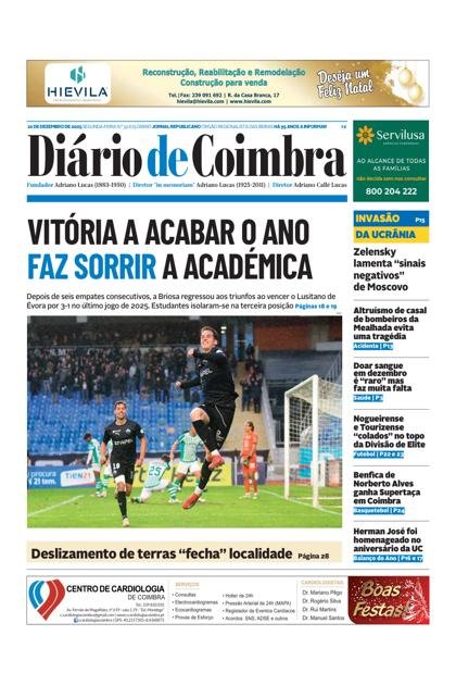 Diário de Coimbra – 22/12/2025