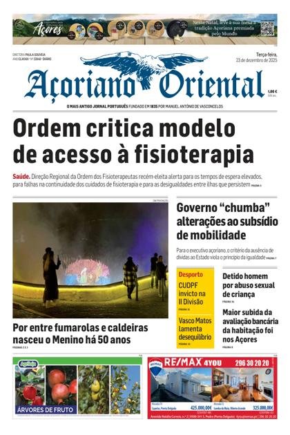 Açoriano Oriental – 23/12/2025