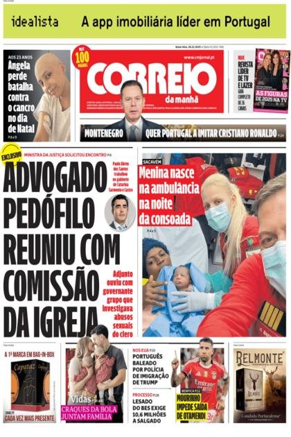 Correio da Manhã + Boa Onda – 26/12/2025