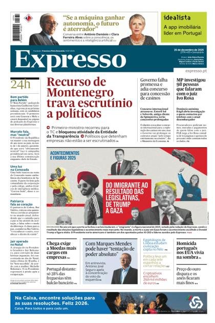 Expresso + Ideias + Economia + E – 26/12/2025