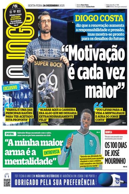 O Jogo – 26/12/2025