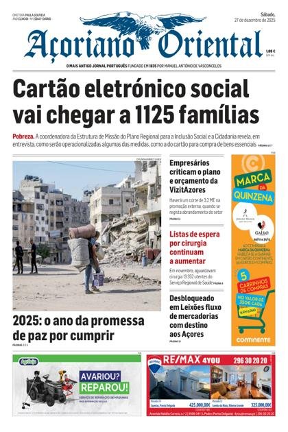 Açoriano Oriental – 27/12/2025