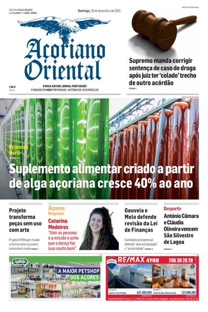 Açoriano Oriental – 28/12/2025