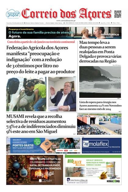 Correio dos Açores – 30/12/2025