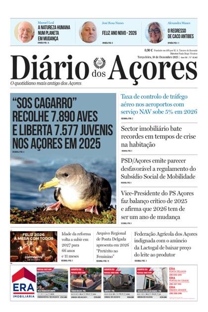 Diário dos Açores – 30/12/2025