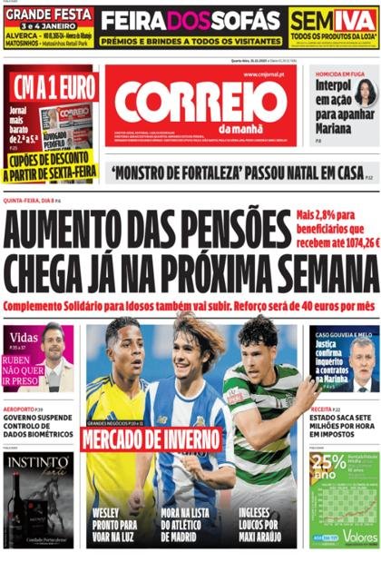 Correio da Manhã – 31/12/2025
