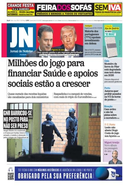 Jornal de Notícias – 31/12/2025