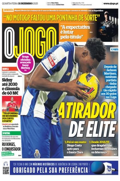 O Jogo – 31/12/2025