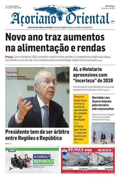 Açoriano Oriental – 1/01/2026
