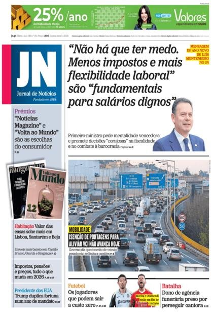 Jornal de Notícias – 1/01/2026
