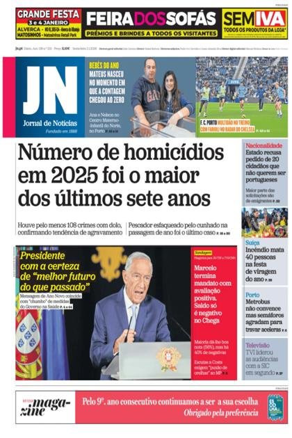 Jornal de Notícias – 2/01/2026
