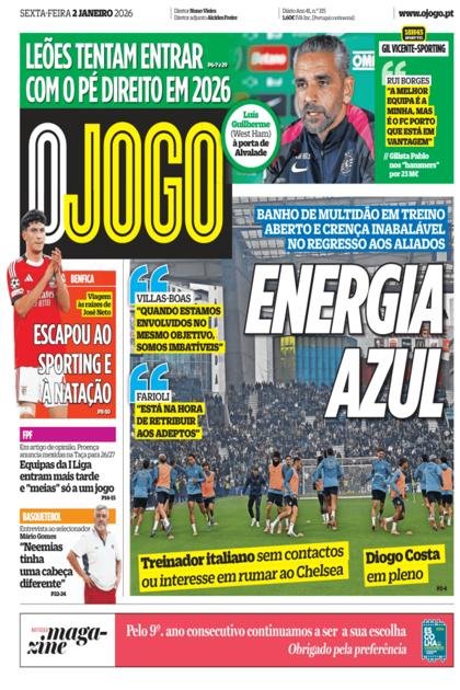 O Jogo – 2/01/2026