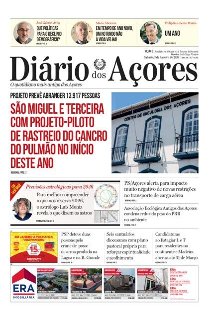 Diário dos Açores – 3/01/2026