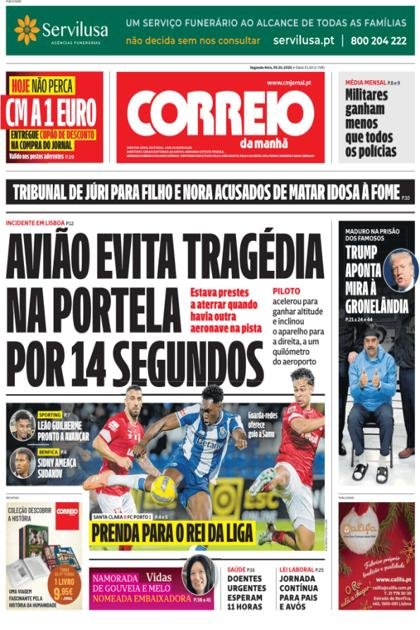 Correio da Manhã – 5/01/2026