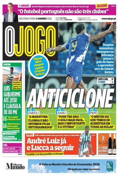 O Jogo – 5/01/2026