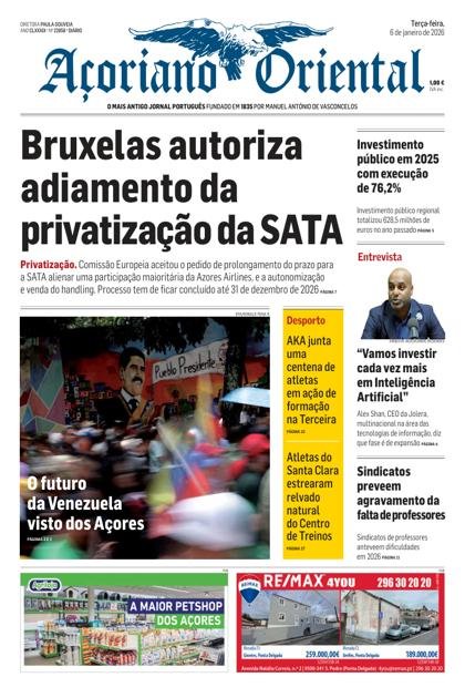 Açoriano Oriental – 6/01/2026