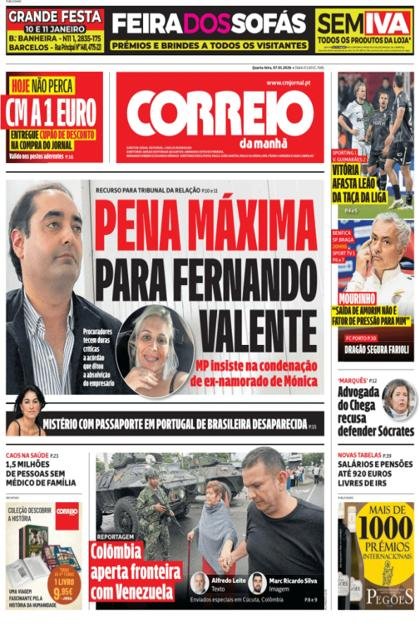 Correio da Manhã – 7/01/2026