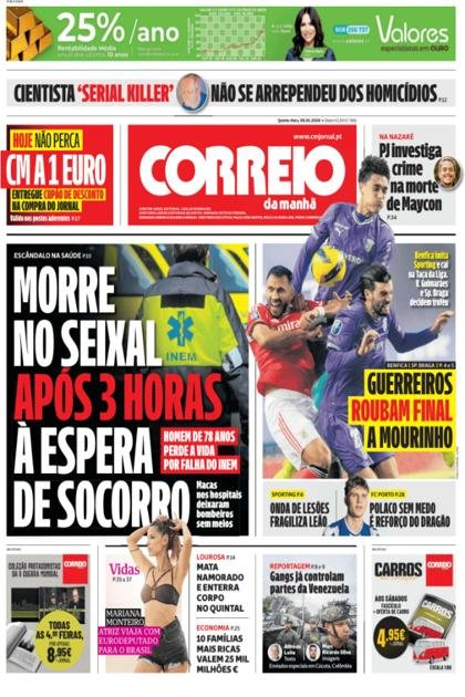 Correio da Manhã – 8/01/2026