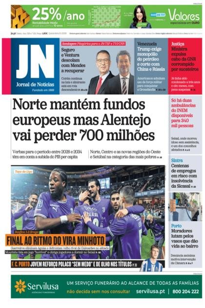 Jornal de Notícias – 8/01/2026
