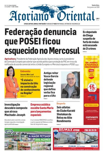 Açoriano Oriental – 9/01/2026