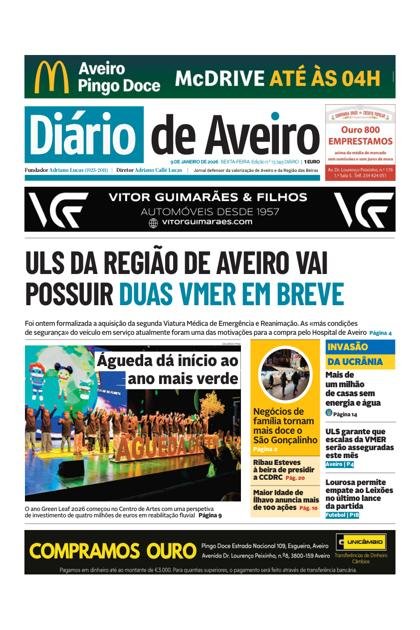Diário de Aveiro – 9/01/2026
