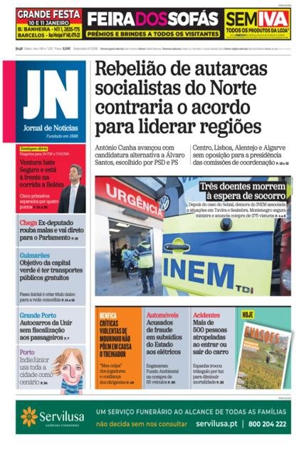 Jornal de Notícias – 9/01/2026