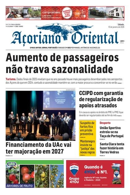 Açoriano Oriental – 10/01/2026