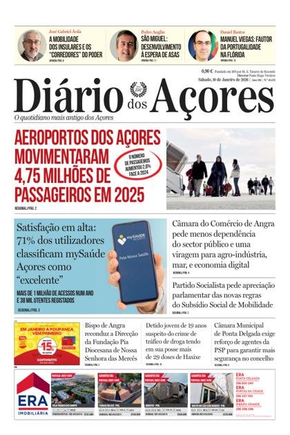 iário dos Açores – 10/01/2026
