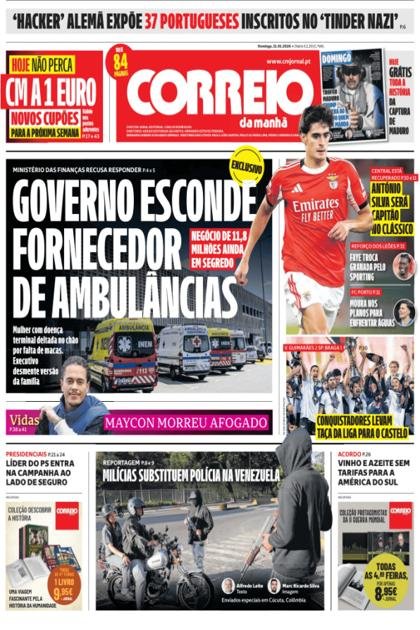 Correio da Manhã + Domingo – 11/01/2026