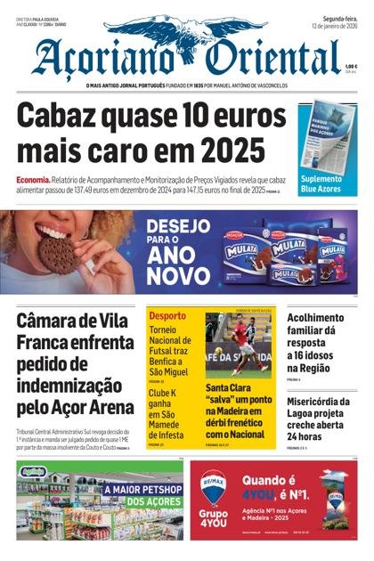 Açoriano Oriental – 12/01/2026