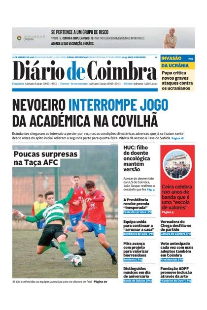 Diário de Coimbra – 12/01/2026