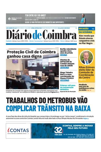 Diário de Coimbra – 13/01/2026