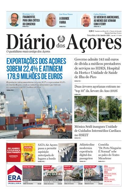 Diário dos Açores – 13/01/2026