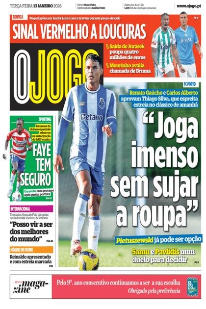 O Jogo – 13/01/2026