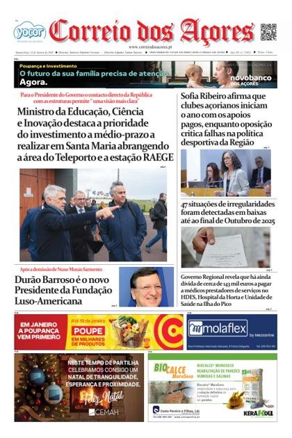 Correio dos Açores – 14/01/2026