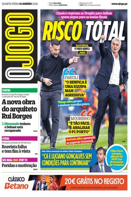 O Jogo – 14/01/2026