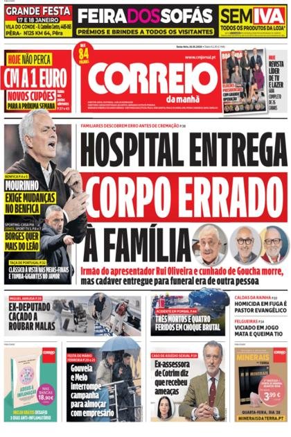 Correio da Manhã + Boa Onda – 16/01/2026