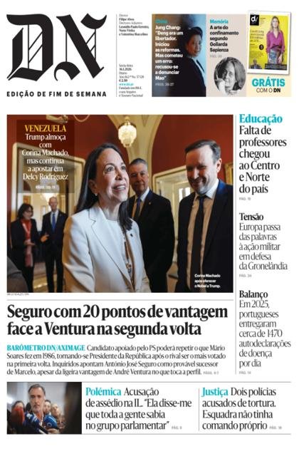 Diário de Notícias + Dinheiro Vivo – 16/01/2026