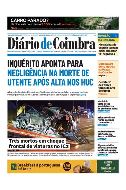 Diário de Coimbra – 16/01/2026