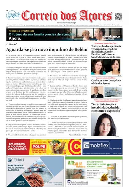 Correio dos Açores – 18/01/2026